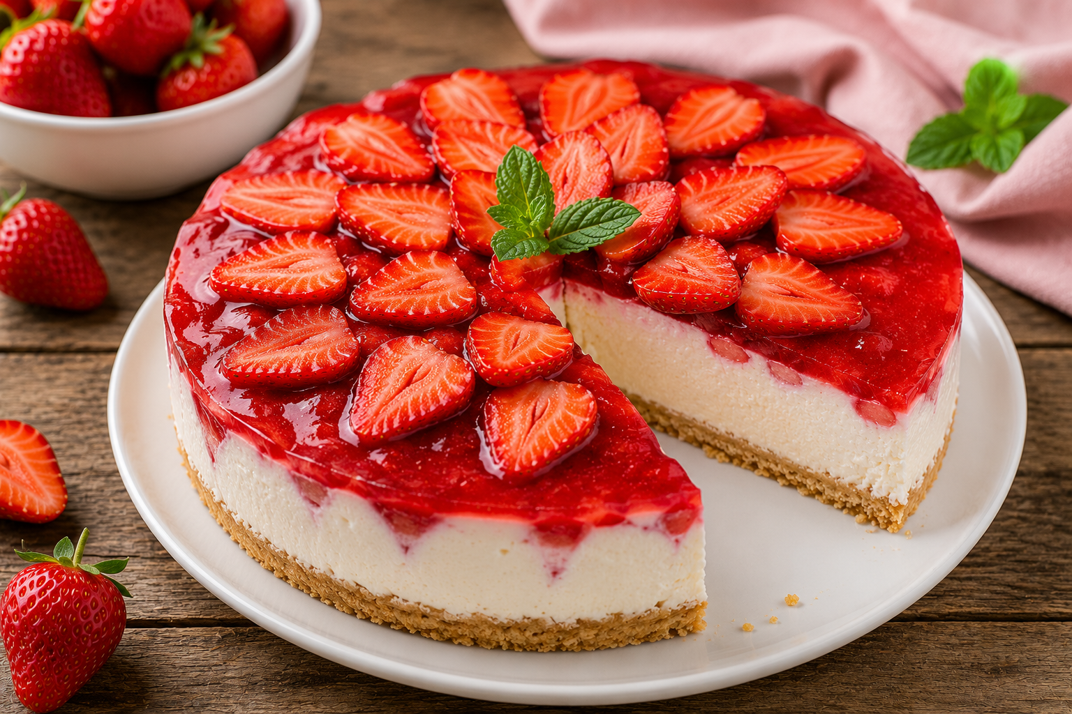 Nepečený cheesecake